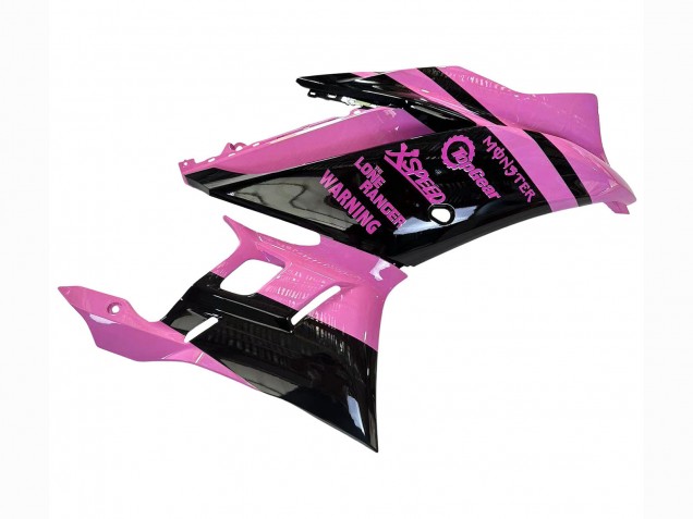 2022-2024 Yamaha YZF R3/R25 Motorcycle Fairings - Pink Glossy Black Monster Australia