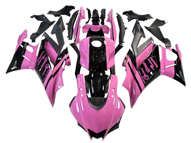 2022-2024 Yamaha YZF R3/R25 Motorcycle Fairings - Pink Glossy Black Monster Australia