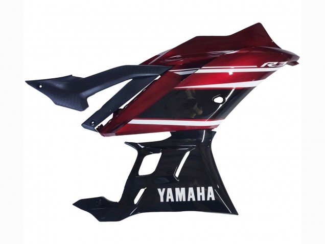2022-2024 Yamaha YZF R3/R25 Motorcycle Fairing - Red White Glossy Black Australia