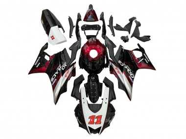 Affordable 2022-2024 Yamaha YZF R3/R25 Motorcycle Fairings - Red Silver Black 11 Australia