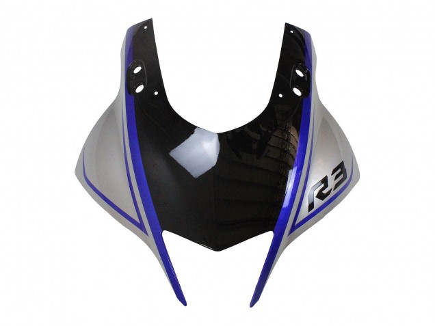 2022-2024 Yamaha YZF R3/R25 Motorcycle Fairings - Silver Blue Glossy Black Australia