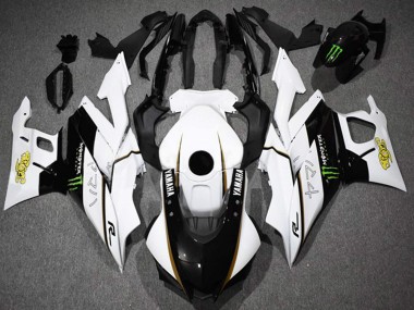 Affordable 2022-2024 Yamaha YZF R3/R25 Motorcycle Fairings - White Black Green Monster Australia