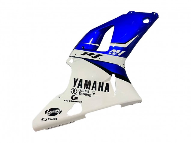 1998-1999 Yamaha YZF 1000 R1 Motorcycle Fairings - White Blue Black Australia
