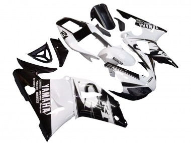 Affordable 1998-1999 Yamaha YZF 1000 R1 Motorcycle Fairings - White Glossy Black Australia