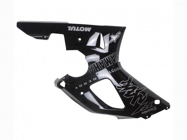 2000-2001 Yamaha YZF 1000 R1 Motorcycle Fairings - Glossy Black White Monster Motul Australia