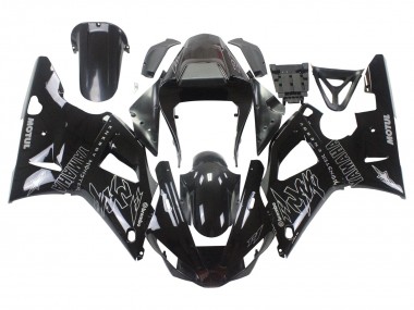 Affordable 2000-2001 Yamaha YZF 1000 R1 Motorcycle Fairings - Glossy Black White Monster Motul Australia