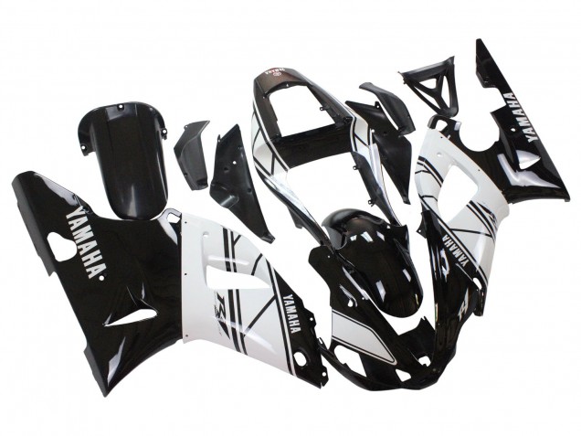 2000-2001 Yamaha YZF 1000 R1 Motorcycle Fairings - White Black Australia