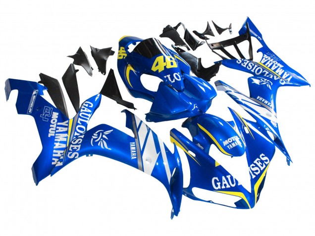 2004-2006 Yamaha YZF 1000 R1 Motorcycle Fairings - Blue White Yellow Motul Gauloises 46 Australia