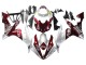 2004-2006 Yamaha YZF 1000 R1 Motorcycle Fairings - Silver Red Fortuna Motul Australia