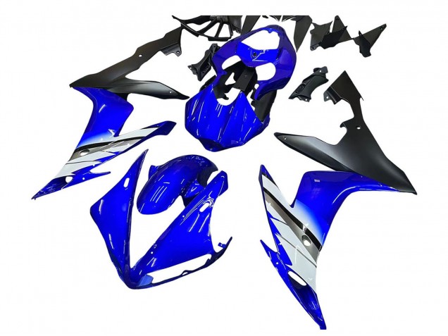 2004-2006 Yamaha YZF 1000 R1 Motorcycle Fairings - Blue White Matte Black Australia