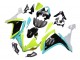 2007-2008 Yamaha YZF 1000 R1 Motorcycle Fairings - Light Blue Lime Green Black Australia