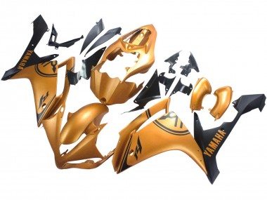 Affordable 2007-2008 Yamaha YZF 1000 R1 Motorcycle Fairings - Gold Black Australia
