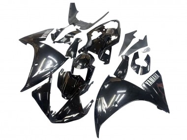 Affordable 2009-2011 Yamaha YZF 1000 R1 Motorcycle Fairings - Glossy Black White Decal Australia