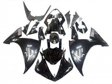 Affordable 2009-2011 Yamaha YZF 1000 R1 Motorcycle Fairings - Glossy Black White Decal Australia