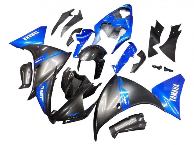 2012-2014 Yamaha YZF 1000 R1 Motorcycle Fairings - Blue Glossy Black Australia