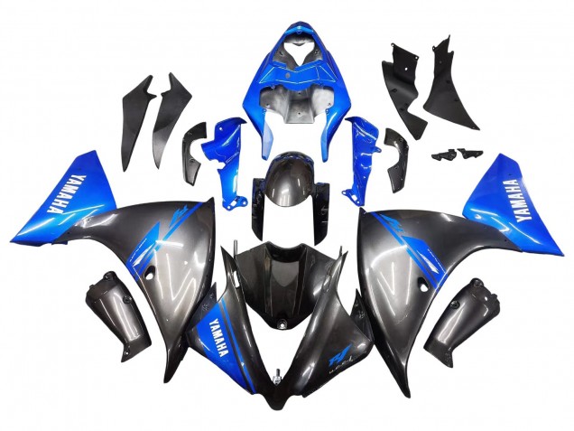 2012-2014 Yamaha YZF 1000 R1 Motorcycle Fairings - Blue Glossy Black Australia