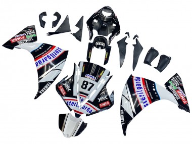 Affordable 2012-2014 Yamaha YZF 1000 R1 Motorcycle Fairings - Glossy Black White Red Fimer Yamalube Sterilgarda 87 Australia