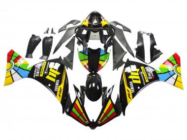 Affordable 2012-2014 Yamaha YZF 1000 R1 Motorcycle Fairings - Glossy Black Yellow Green Blue Red Color Wheel Australia
