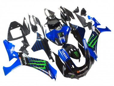 Affordable 2020-2025 Yamaha YZF 1000 R1 Motorcycle Fairings - Blue Black Green Black ENEOS Monster Australia