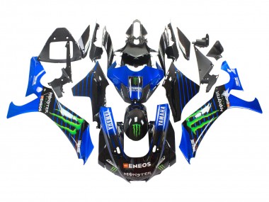 Affordable 2020-2025 Yamaha YZF 1000 R1 Motorcycle Fairings - Blue Black Green Black ENEOS Monster Australia