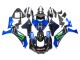 2020-2025 Yamaha YZF 1000 R1 Motorcycle Fairings - Blue Black Green Black ENEOS Monster Australia