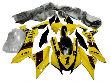 Affordable 2020-2025 Yamaha YZF 1000 R1 Motorcycle Fairings - Yellow Glossy Black YSP Motul Australia