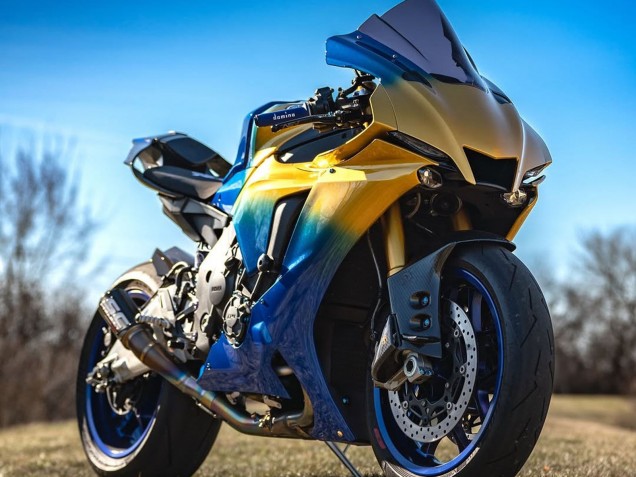 2020-2025 Yamaha YZF 1000 R1 Motorcycle Fairings - Blue Gold Australia