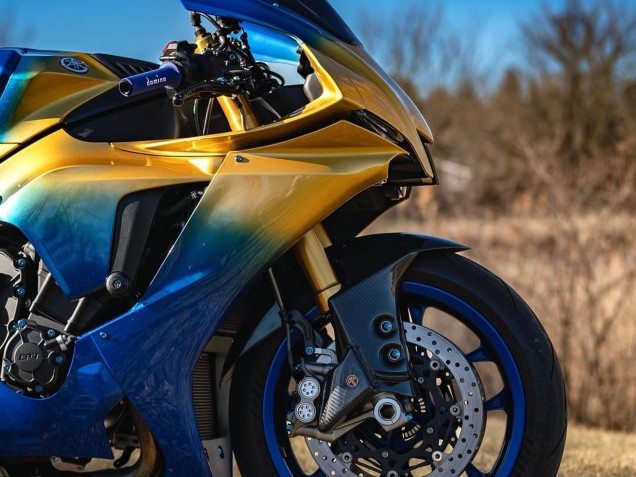 2020-2025 Yamaha YZF 1000 R1 Motorcycle Fairings - Blue Gold Australia