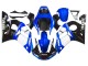 1998-2002 Yamaha YZF 600 R6 Motorcycle Fairings - White Blue Glossy Black Australia