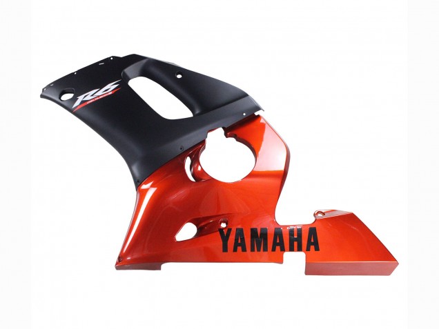 1998-2002 Yamaha YZF 600 R6 Motorcycle Fairings - Orange Matte Black Australia
