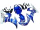 2003-2004 Yamaha YZF R6 Motorcycle Fairings - White Blue Fiat Motul Kastinee Australia