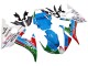 2003-2004 Yamaha YZF R6 Motorcycle Fairings - White Blue Green Red Kastinee Dunlop Motul Australia