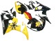 2003-2004 Yamaha YZF R6 Motorcycle Fairings - Yellow Red Glossy Black 46 Australia