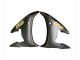 2003-2004 Yamaha YZF R6 Motorcycle Fairings - Glossy Black Matte Black Gold Decals Australia
