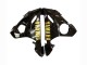 2003-2004 Yamaha YZF R6 Motorcycle Fairings - Glossy Black Matte Black Gold Decals Australia