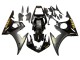 2003-2004 Yamaha YZF R6 Motorcycle Fairings - Glossy Black Matte Black Gold Decals Australia