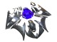 2003-2004 Yamaha YZF R6 Motorcycle Fairings - Blue Matte Black Australia