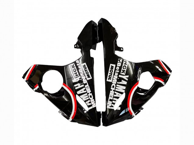 2003-2004 Yamaha YZF R6 Motorcycle Fairings - Glossy Black Red White Lucky Strike Motul Australia