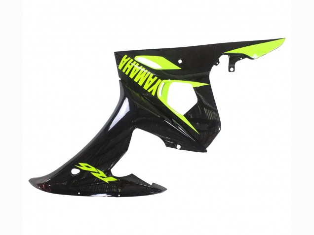 2003-2004 Yamaha YZF R6 Motorcycle Fairings - Glossy Black Neon Yellow Australia