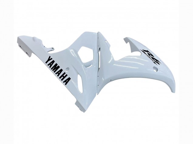 2003-2004 Yamaha YZF R6 Motorcycle Fairings - White Black Decals Australia