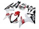 2003-2004 Yamaha YZF R6 Motorcycle Fairings - White Red Glossy Black Motul Australia