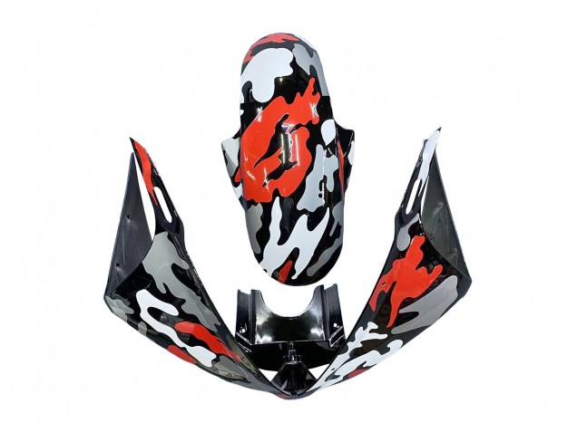 2003-2004 Yamaha YZF R6 Motorcycle Fairings - Black Red Grey Camouflage Australia