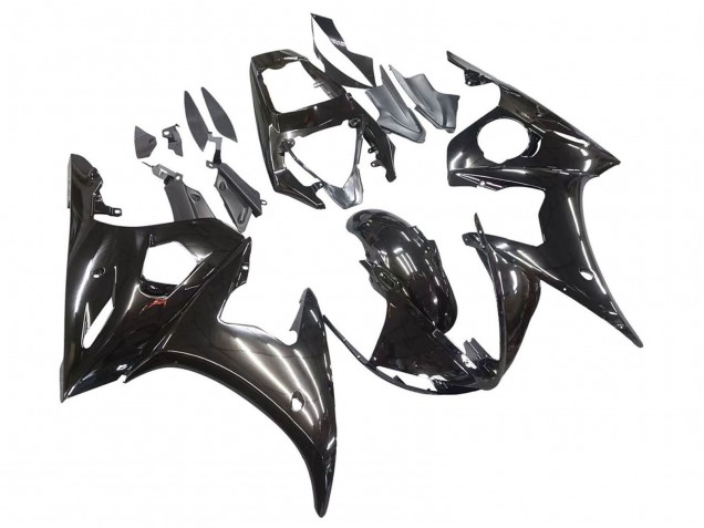 2003-2004 Yamaha YZF R6 Motorcycle Fairings - Glossy Black Australia