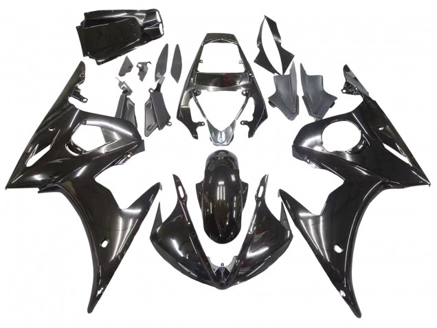 2003-2004 Yamaha YZF R6 Motorcycle Fairings - Glossy Black Australia