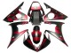 2005 Yamaha YZF 600 R6 Motorcycle Fairings - Matte Black Red Geometric Australia