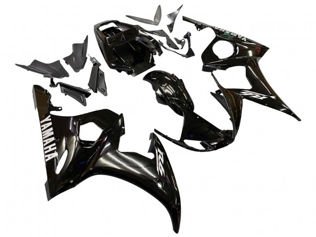 2005 Yamaha YZF 600 R6 Motorcycle Fairings - Glossy Black Australia