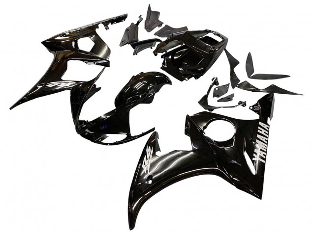 2005 Yamaha YZF 600 R6 Motorcycle Fairings - Glossy Black Australia