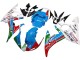 2005 Yamaha YZF 600 R6 Motorcycle Fairings - Light Blue White Green Red Kastinee Dunlop Motul Australia