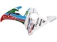 2005 Yamaha YZF 600 R6 Motorcycle Fairings - Light Blue White Green Red Kastinee Dunlop Motul Australia