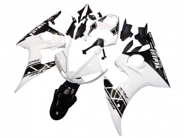 2005 Yamaha YZF 600 R6 Motorcycle Fairings - White Black Australia